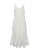 Yasluma Strap Long Dress S. Noos Dresses Slip Dresses White YAS