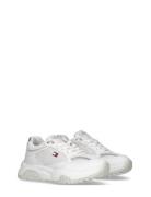 Low Cut Lace-Up Sneaker Lave Sneakers White Tommy Hilfiger