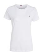 Heritage Crew Neck Tee Tops T-shirts & Tops Short-sleeved White Tommy ...