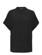 Slhelia Shirt Ss Tops Shirts Short-sleeved Black Soaked In Luxury