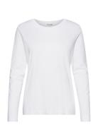 Slfstandard Ls Tee Noos Tops T-shirts & Tops Long-sleeved White Select...