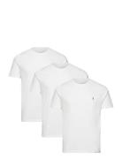 Brace Ss Crew 3 Pk Tops T-shirts Short-sleeved White AllSaints