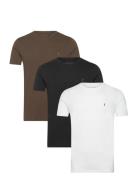 Tonic Ss Crew 3 Pk Tops T-shirts Short-sleeved Black AllSaints