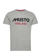 Musto Tee Sport T-shirts Short-sleeved Grey Musto