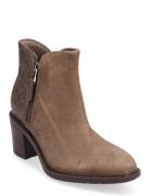 Scene Zip Shoes Boots Ankle Boots Ankle Boots With Heel Beige Clarks