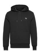 Tipped Hooded Sweatshirt Tops Sweat-shirts & Hoodies Hoodies Black Fre...