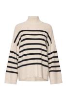 Gitteliw Pullover Tops Knitwear Turtleneck Cream InWear