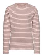 T-Shirt Ls - Yd Stripe Tops T-shirts Long-sleeved T-shirts Pink En Fan...