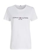 Heritage Hilfiger C-Nk Reg Tee Tops T-shirts & Tops Short-sleeved Whit...