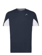 Club 22 Tech T-Shirt Men Sport T-shirts Short-sleeved Navy Head