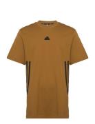 M Fi 3S T Sport T-shirts Short-sleeved Yellow Adidas Sportswear