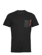 City Escape Graphic Pocket T-Shirt Sport T-shirts Short-sleeved Black ...