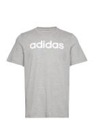 M Lin Sj T Sport T-shirts Short-sleeved Grey Adidas Sportswear
