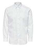 Slhslimnathan-Solid Shirt Ls B Tops Shirts Business White Selected Hom...