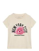 Nmfbeverly Ss Top Box Tops T-shirts Short-sleeved Yellow Name It