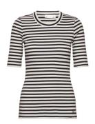 Dagnaiw Striped T-Shirt Tops T-shirts & Tops Short-sleeved Multi/patte...
