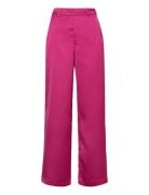 Justina Sateen Bukser Bottoms Trousers Suitpants Pink Minus