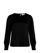 Viellette O-Neck L/S Top/Su - Noos Tops Blouses Long-sleeved Black Vil...