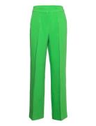 Yasclasma Hw Pant Bottoms Trousers Straight Leg Green YAS