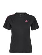 Adizero Tee W Sport T-shirts & Tops Short-sleeved Black Adidas Perform...