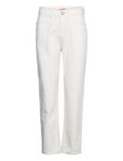 Yukia Bottoms Jeans Straight-regular White Custommade