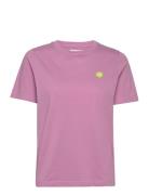 Mia T-Shirt Tops T-shirts & Tops Short-sleeved Pink Double A By Wood W...