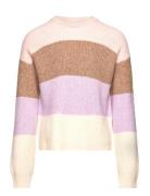 Kmgnewsandy L/S Stripe Pullover Knt Tops Knitwear Pullovers Multi/patt...