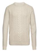 Jjcraig Knit Crew Neck Aw23 Tops Knitwear Round Necks Cream Jack & J S