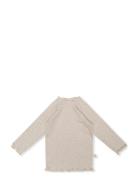 Micka Blouse Tops T-shirts Long-sleeved T-shirts Beige That's Mine
