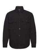 Dyed Canvas Skyler Shirt Fav Tops Overshirts Black Mads Nørgaard