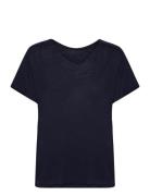 Women Drayden Reversible Ss Top Tops T-shirts & Tops Short-sleeved Nav...