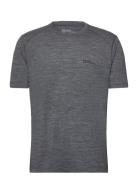 Kammweg S/S M Sport T-shirts Short-sleeved Grey Jack Wolfskin