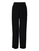 Trouser Bottoms Trousers Straight Leg Black Emporio Armani