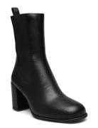 Neck_Mar Shoes Boots Ankle Boots Ankle Boots With Heel Black UNISA