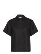 Mina Ss Shirt Np 14329 Tops Shirts Short-sleeved Black Samsøe Samsøe