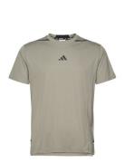 D4T Adistwo Tee Sport T-shirts Short-sleeved Green Adidas Performance