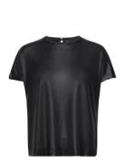 Mmnivola Foil Tee Tops T-shirts & Tops Short-sleeved Black MOS MOSH