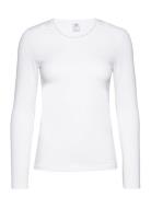 Natural Comfort Top Long-Sleeve Tops T-shirts & Tops Long-sleeved Whit...