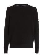 Badge Easy Sweater Tops Knitwear Round Necks Black Calvin Klein Jeans