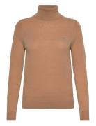 Extrafine Rollneck Tops Knitwear Turtleneck Khaki Green GANT