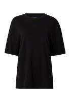 Ally Organic Cotton/Modal Tee Tops T-shirts & Tops Short-sleeved Black...