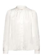 Tchin Satin Tops Shirts Long-sleeved White Zadig & Voltaire