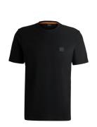 Tales Tops T-shirts Short-sleeved Black BOSS