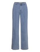 Carisw Mid Jeans Bottoms Trousers Wide Leg Blue Sofie Schnoor