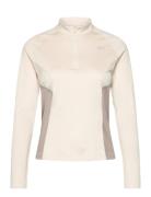 Running 1/4 Zip Sport Sweat-shirts & Hoodies Sweat-shirts Beige Reebok...