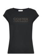 T-Shirt With Coster Logo In Studs - Tops T-shirts & Tops Short-sleeved...