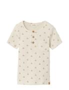 Nmmfrede Ss Top Lil Tops T-shirts Short-sleeved Beige Lil'Atelier