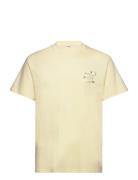 Sdissah Tops T-shirts Short-sleeved Yellow Solid