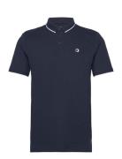 Polo With Tipping Tops Polos Short-sleeved Navy Tom Tailor
