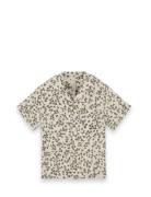 Muslin Short Sleeve Shirt Tops T-shirts Short-sleeved Cream Garbo&Frie...